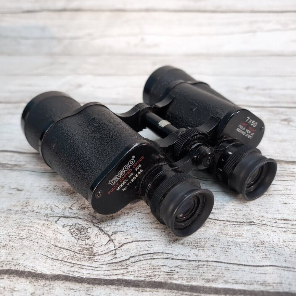 Vintage Tasco Binoculars w/ case No. 306 - 7x50
